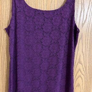 White House Black Market lace tank top